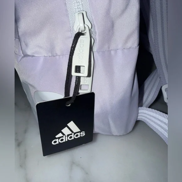 Adidas Liner Mini Backpack NWT Purple Tint /White light lilac - Picture 2 of 9